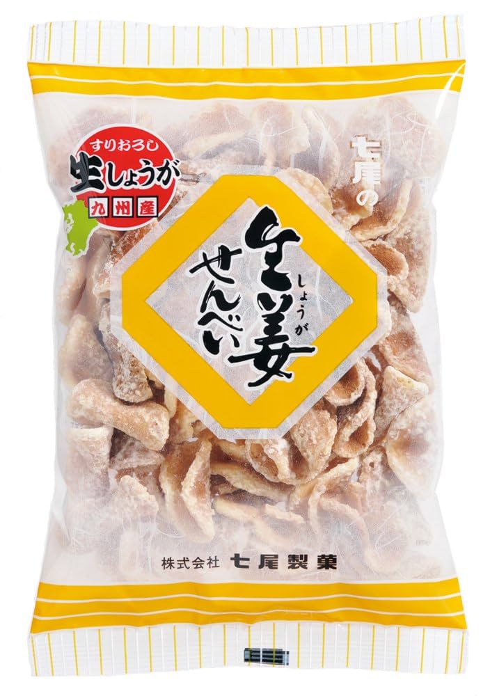 Amazon.co.jp: 七尾製菓 生姜せんべい 90g×10袋 : 食品・飲料・お酒